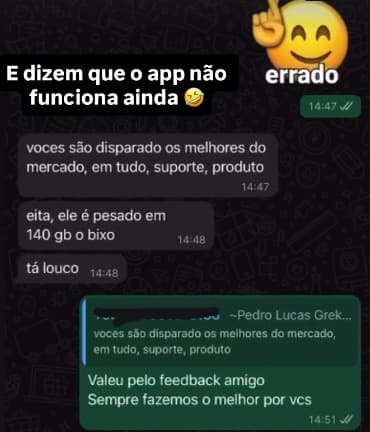 Depoimento de cliente 1